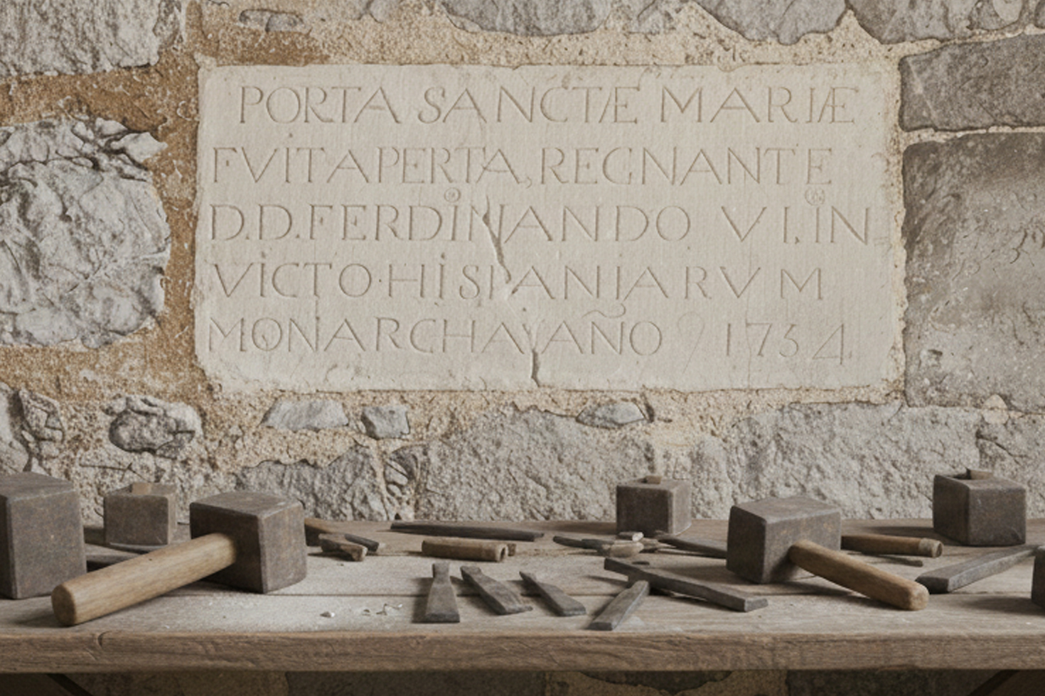 Las lápidas conmemorativas de la Muralla de Peñíscola